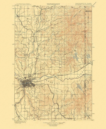 Picture of SPOKANE WASHINGTON QUAD - USGS 1901