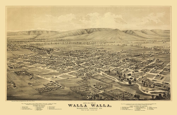 Picture of WALLA WALLA WASHINGTON - EVERTS 1876