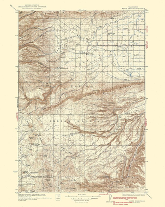 Picture of WHITE SWAN WASHINGTON QUAD - USGS 1937