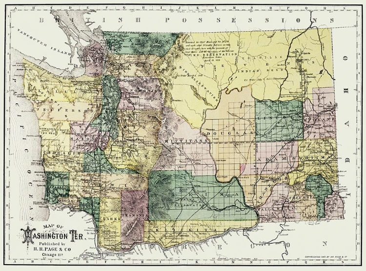 Picture of WASHINGTON TERRITORY - OLYMPIA - PAGE 1886