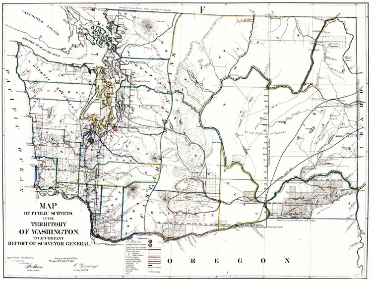 Picture of WASHINGTON TERRITORY OF PUBLIC SURVEY