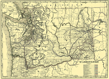 Picture of WASHINGTON RAILROADS - 1892