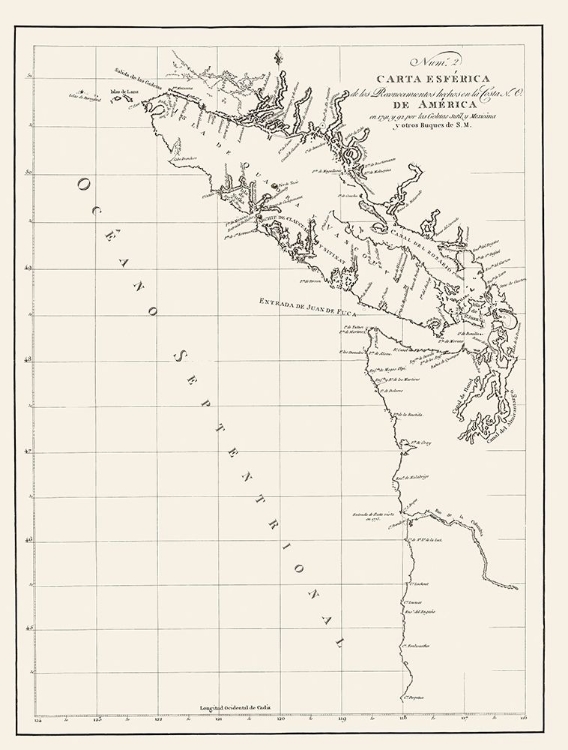 Picture of WASHINGTON COAST, VANCOUVER ISLAND - BEQUES 1791