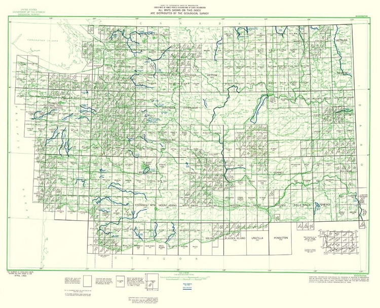 Picture of WASHINGTON WASHINGTON QUAD - USGS 1965