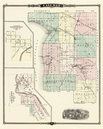 Picture of CALUMET WISCONSIN LANDOWNER - SNYDER 1878