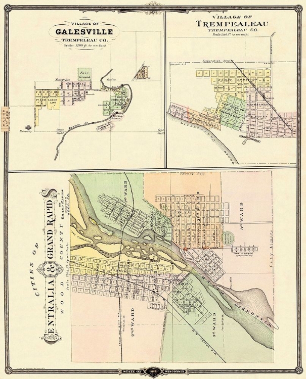 Picture of CENTRALIA, GRAND RAPIDS WISCONSIN - SNYDER 1878