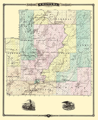 Picture of CHIPPEWA  SOUTH WISCONSIN LANDOWNER - SNYDER 1878