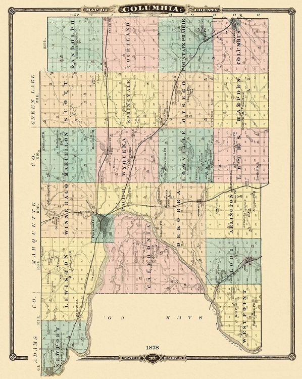 Picture of COLUMBIA WISCONSIN LANDOWNER - SNYDER 1878