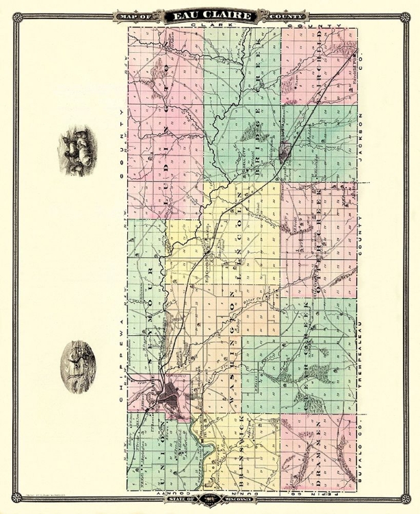 Picture of EAU CLAIRE WISCONSIN LANDOWNER - SNYDER 1878