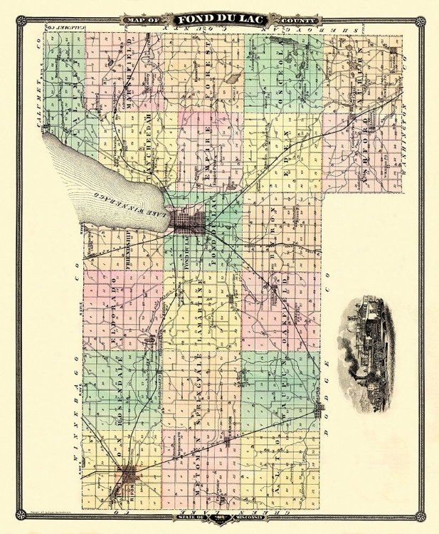 Picture of FOND DU LAC WISCONSIN LANDOWNER - SNYDER 1878