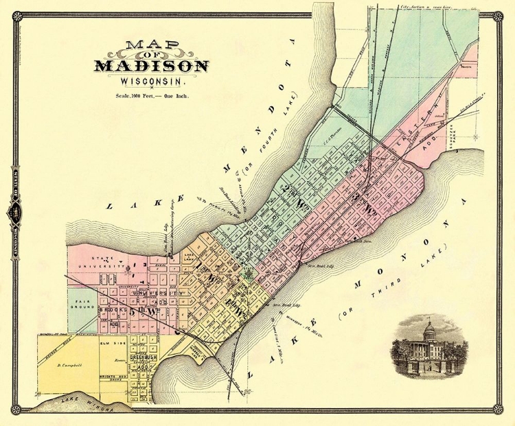 Picture of MADISON WISCONSIN - SNYDER 1878