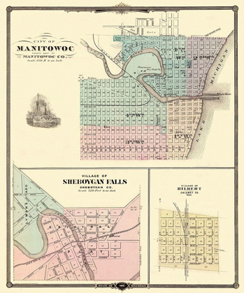 Picture of MANITOWOC, SHEBOYGAN FALLS WISCONSIN - SNYDER 1878