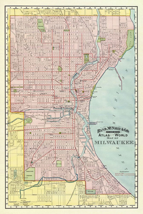 Picture of MILWAUKEE WISCONSIN - RAND MCNALLY 1894