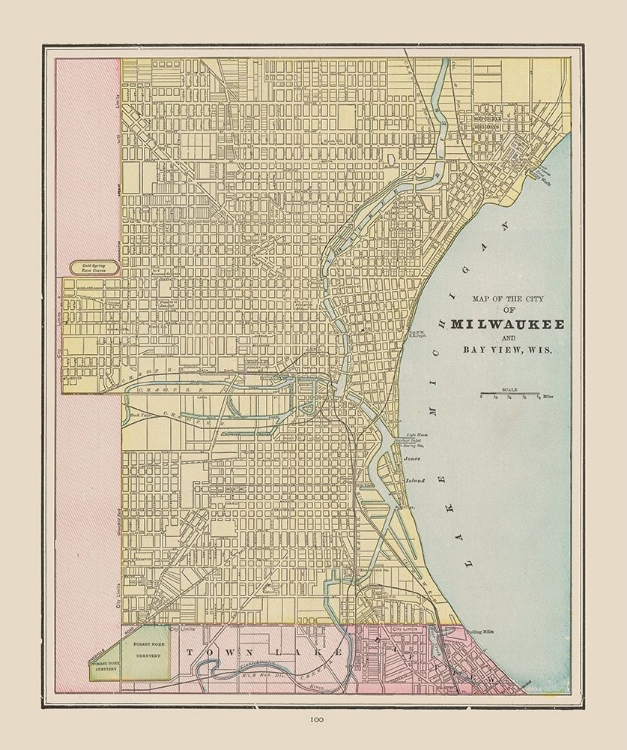 Picture of MILWAUKEE  WISCONSIN - CRAM 1892