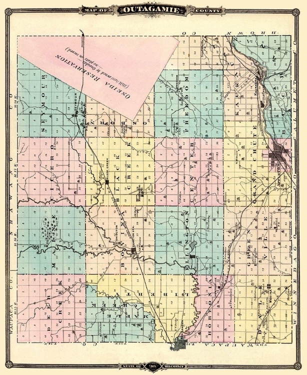 Picture of OUTAGAMIE WISCONSIN LANDOWNER - SNYDER 1878