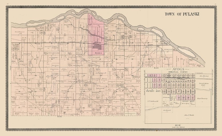 Picture of PULASKI, AVOCA  WISCONSIN - BRANDT 1895