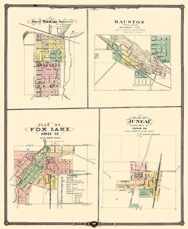 Picture of TOMAH, MAUSTON, FOX LAKE, JUNEAU WISCONSIN