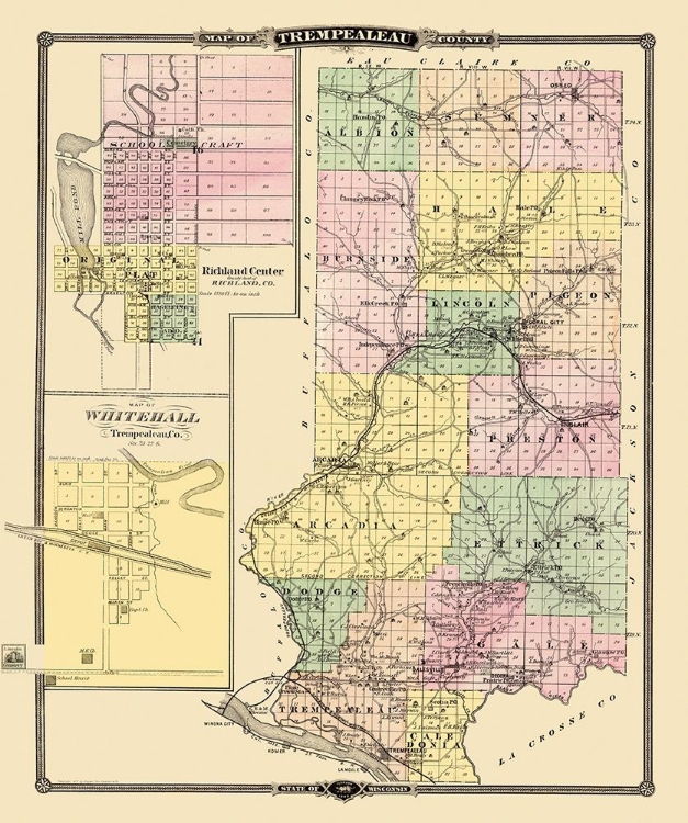 Picture of TREMPEALEAU WISCONSIN LANDOWNER - SNYDER 1878