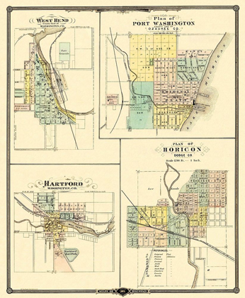 Picture of WEST BEND, HARTFORD WISCONSIN - SNYDER 1878