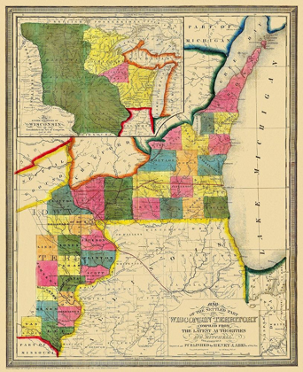 Picture of WISCONSIN TERRITORY - ABEL 1838