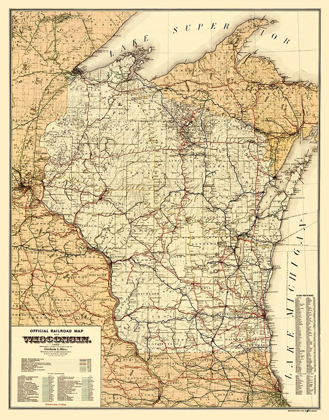 Picture of WISCONSIN RAILROADS - RICE 1900