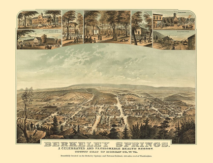 Picture of BERKELEY SPRINGS WEST VIRGINIA - HOEN 1889