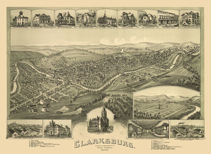 Picture of CLARKSBURG WEST VIRGINIA - FOWLER 1898