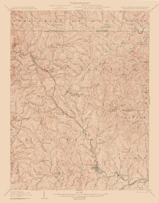 Picture of MANNINGTON WEST VIRGINIA QUAD - USGS 1905