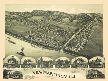 Picture of NEW MARTINSVILLE WEST VIRGINIA - FOWLER 1899