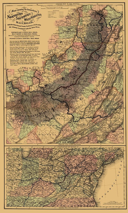 Picture of NORTHERN AND SOUTHERN WEST VIRGINIA RAILROAD 1873