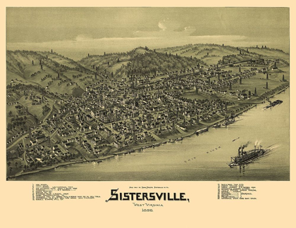 Picture of SISTERSVILLE WEST VIRGINIA - FOWLER 1896