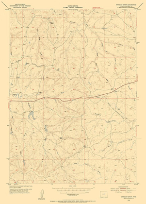 Picture of ARTESIAN DRAW WYOMING QUAD - USGS 1954