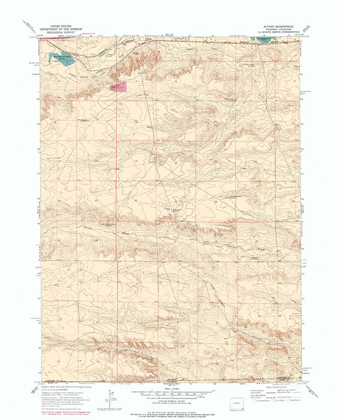 Picture of ALTVAN WYOMING QUAD - USGS 1963