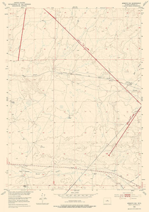 Picture of NORTH WEST ARMINTO WYOMING QUAD - USGS 1952