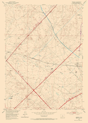 Picture of ARMINTO WYOMING QUAD - USGS 1952