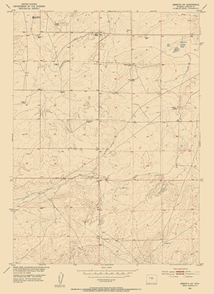 Picture of ARMINTO WYOMING QUAD - USGS 1952