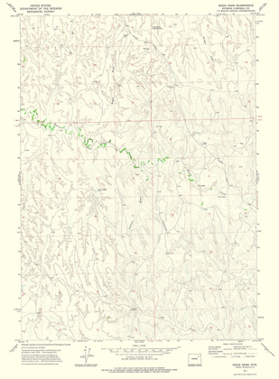 Picture of BOGIE DRAW WYOMING QUAD - USGS 1971