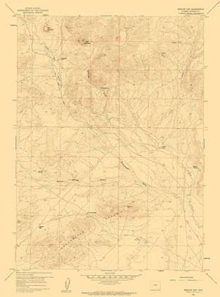 Picture of BARLOW GAP WYOMING QUAD - USGS 1959