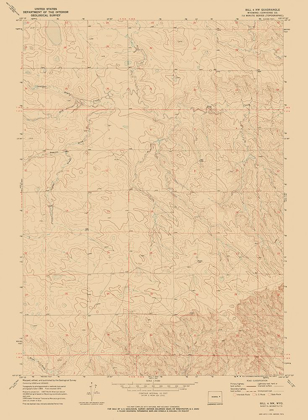 Picture of NORTH WEST BILL WYOMING QUAD - USGS 1970