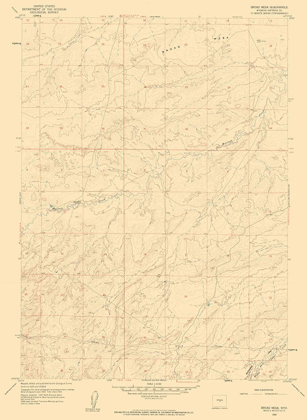 Picture of BROAD MESA WYOMING QUAD - USGS 1959
