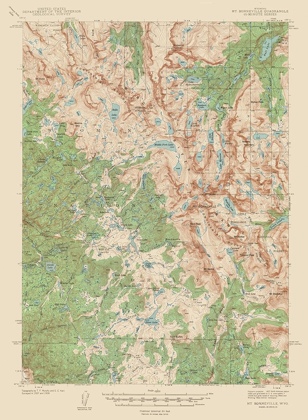 Picture of MT BONNEVILLE WYOMING QUAD - USGS 1938