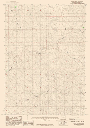 Picture of BAKER SPRING WYOMING QUAD - USGS 1984