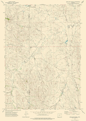 Picture of BRISLAWN SCHOOL WYOMING QUAD - USGS 1972