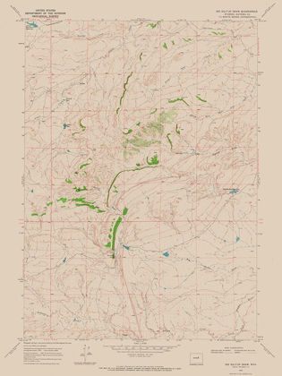 Picture of BIG SULFUR DRAW WYOMING QUAD - USGS 1968