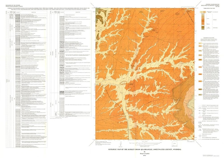 Picture of BURLEY DRAW QUAD WYOMING - ROEHLER 1974