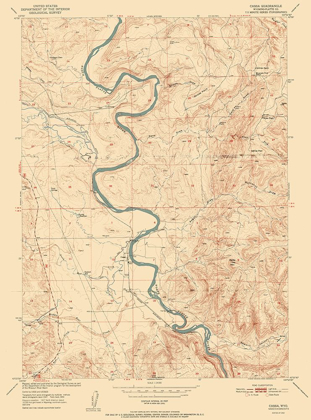 Picture of CASSA WYOMING QUAD - USGS 1952