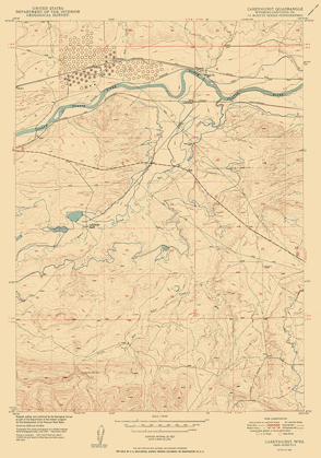 Picture of CAREYHURST CONVERSE WYOMING QUAD - USGS 1950