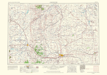 Picture of CHEYENNE WYOMING COLORADO NEBRASKA QUAD - USGS