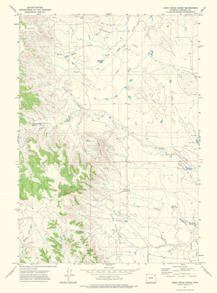Picture of COON TRACK CREEK WYOMING QUAD - USGS 1971