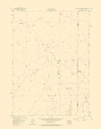 Picture of DRY FORK RANCH WYOMING QUAD - USGS 1973